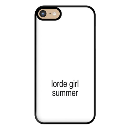Lorde Girl Summer iPhone 6 / 7 / 8 / SE Case