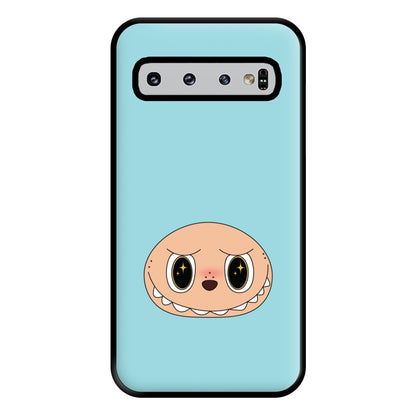 Cute Blue Monster Face Galaxy S10 Plus Case