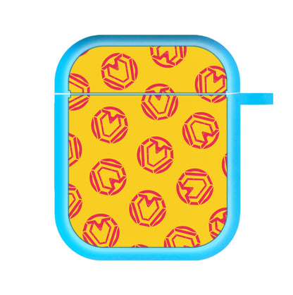 Metal Heart Pattern AirPods Case