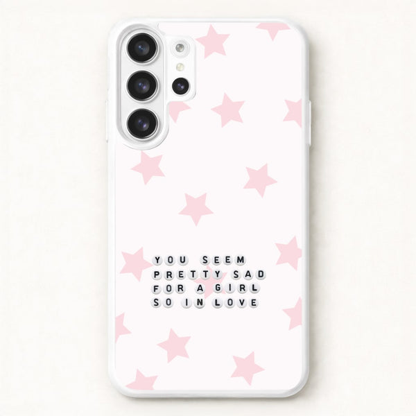 Pretty Sad Letter Beads Galaxy S26 Ultra Case