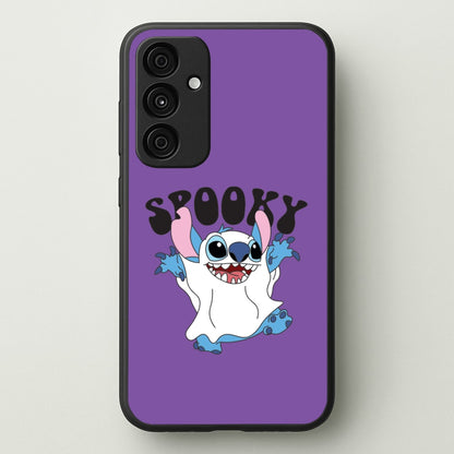 Spooky Cute Blue Alien Galaxy A35 Case