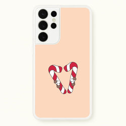 Christmas Candycane Plushies Galaxy S21 Ultra Case