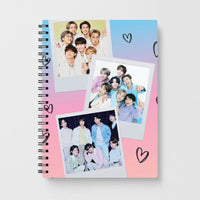 K-Pop Band Polaroid Collage Notebook