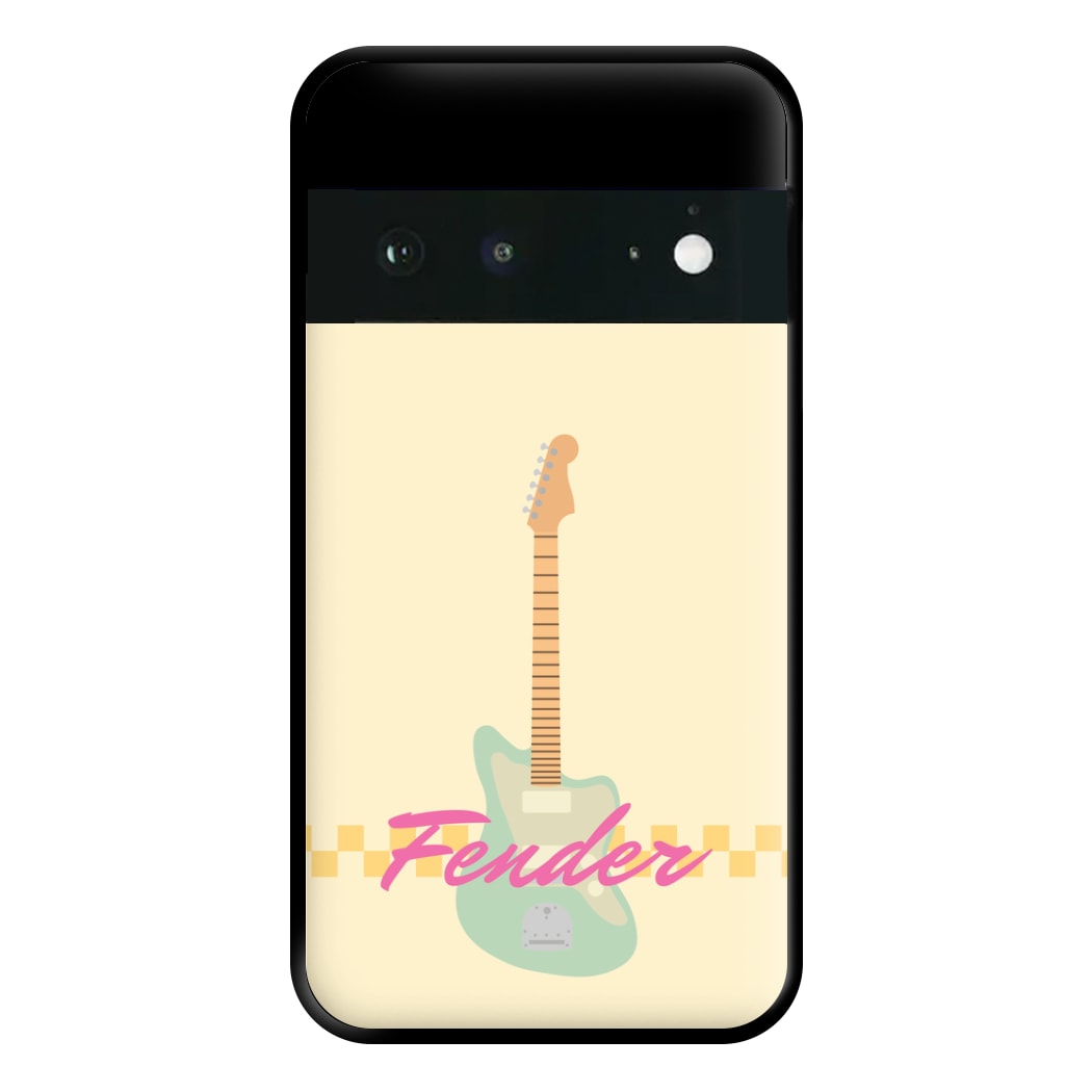 Blue Guitar Fender Google Pixel 6 Case