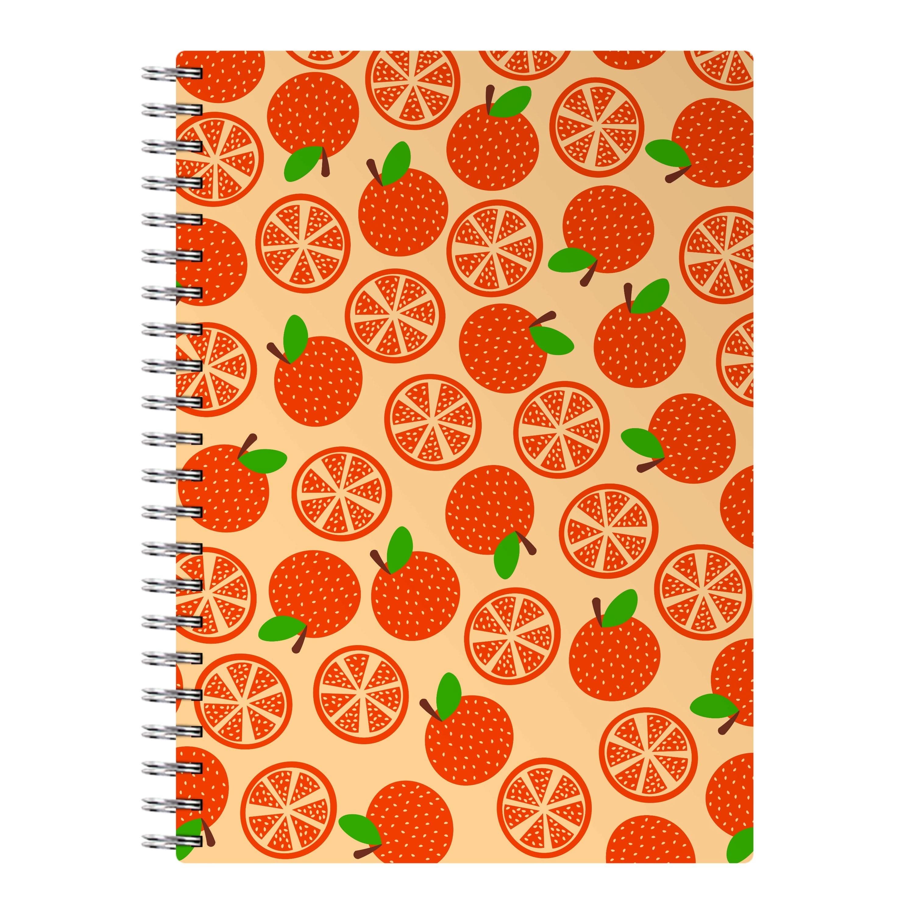 Textured Oranges Pattern  Notebook