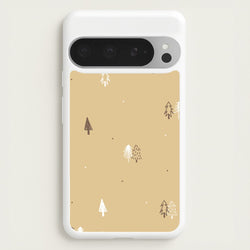Minimal Christmas Trees Pattern Google Pixel 9 Pro XL Case