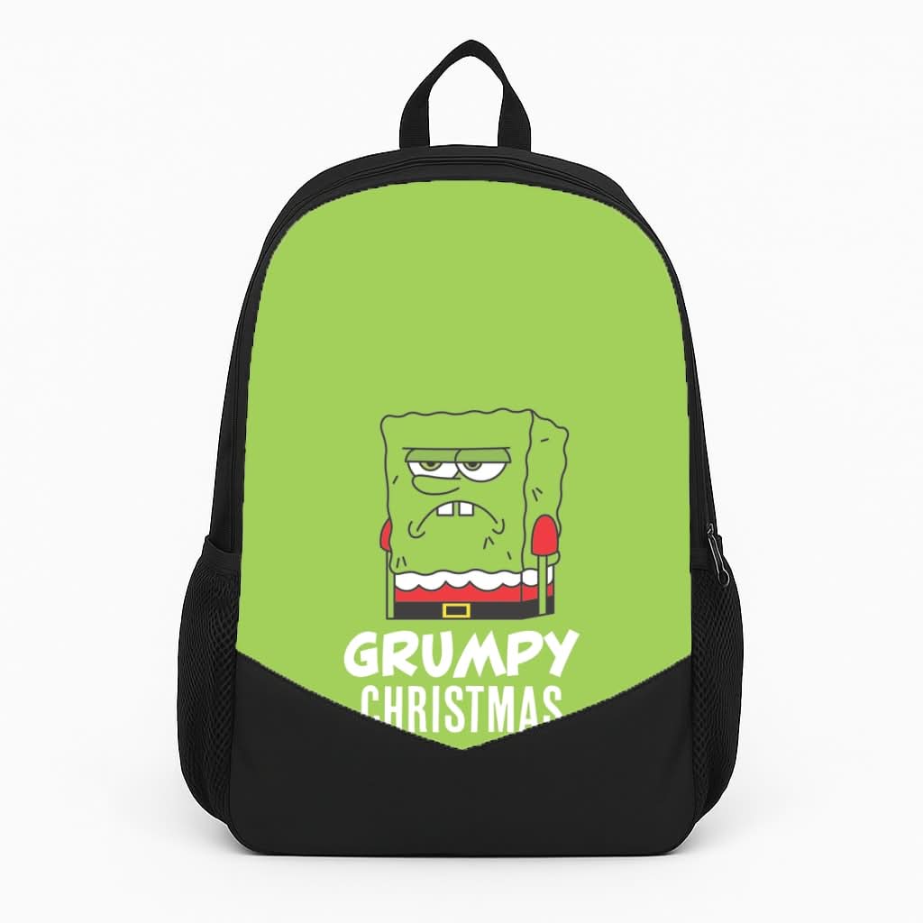 Grumpy Christmas Cartoon Sponge Backpack