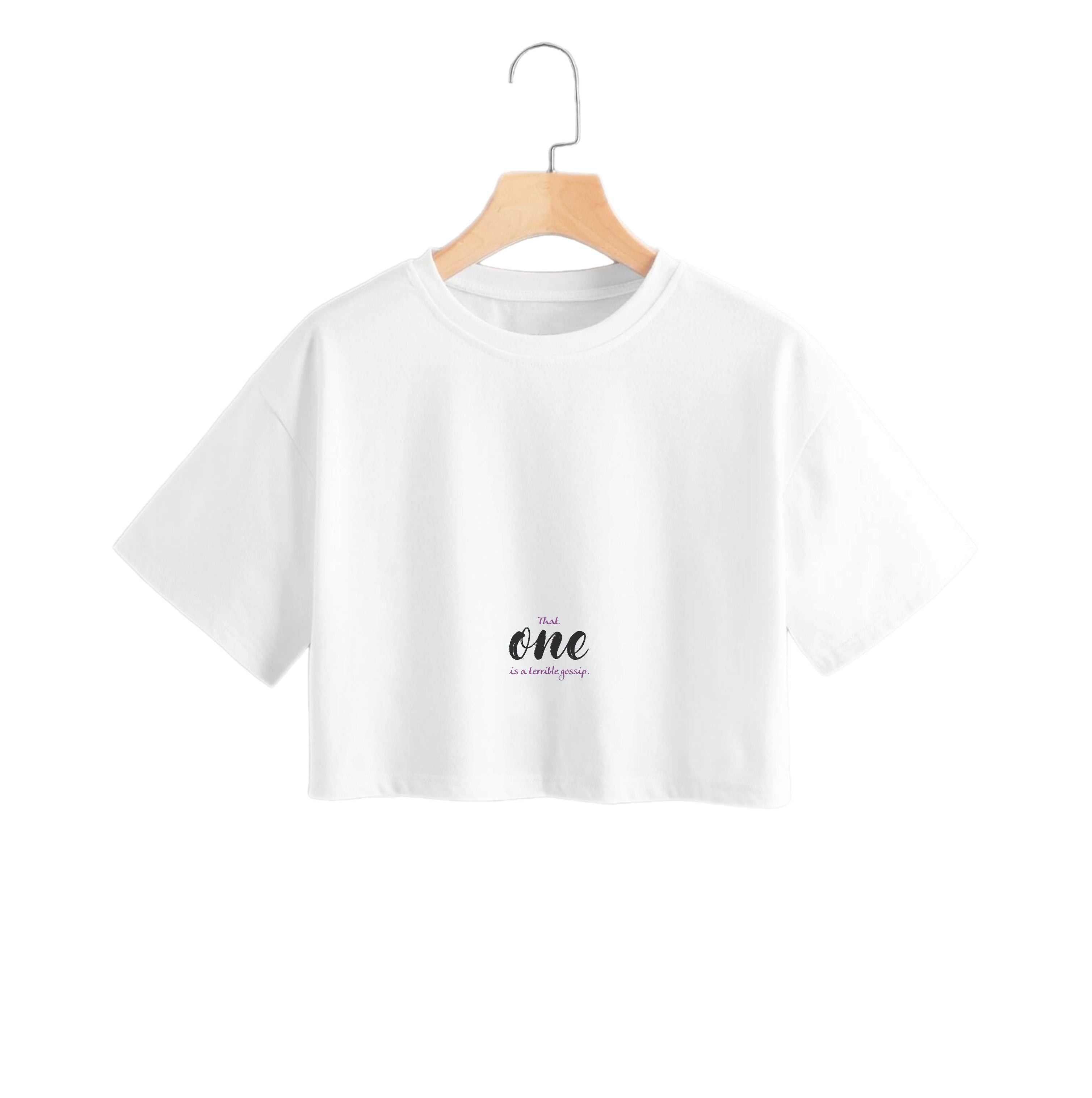 That One Is A Terrible Gossip - Queen Charlotte Crop Top