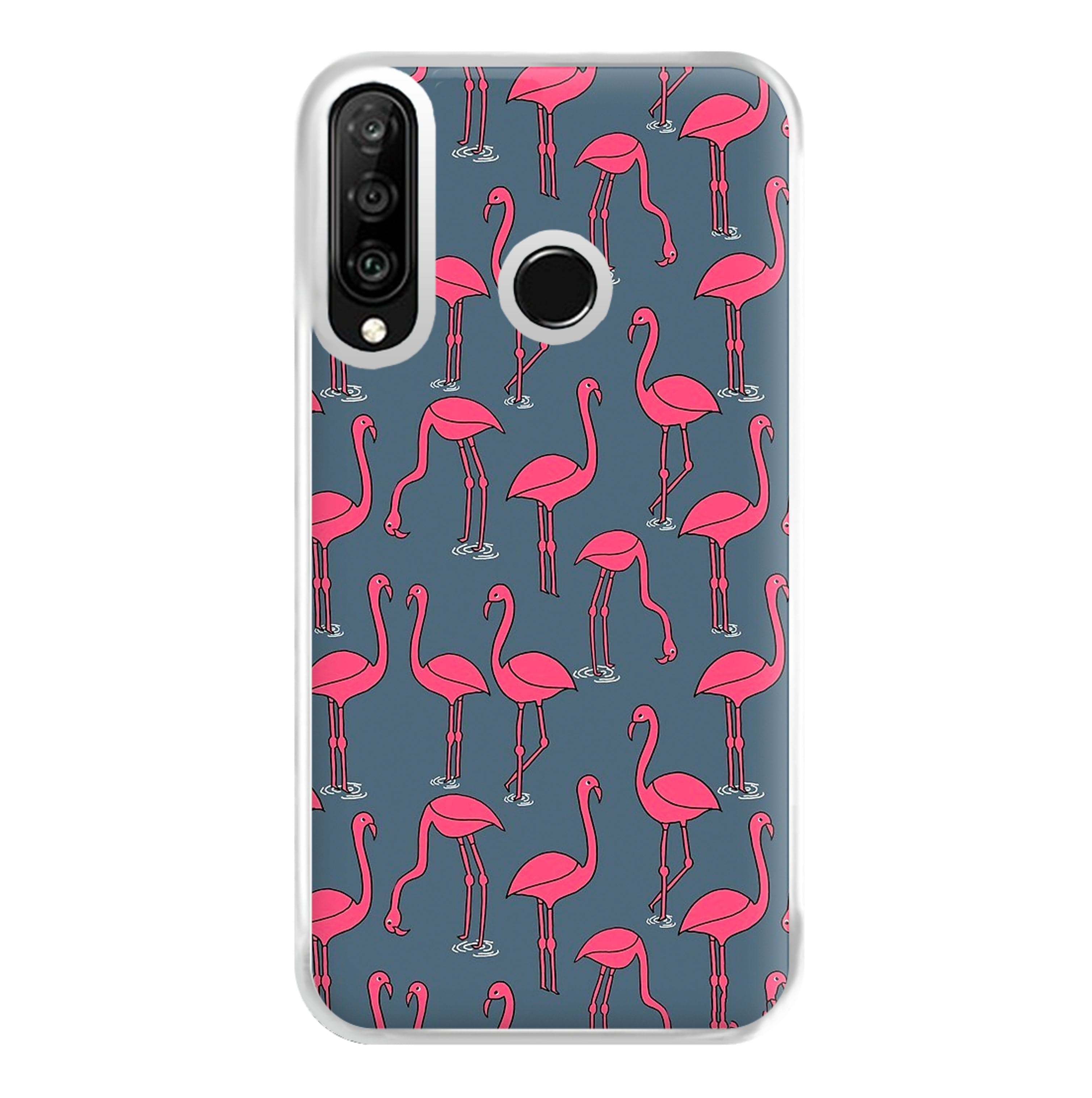 Basic Pink Flamingo Pattern Phone Case