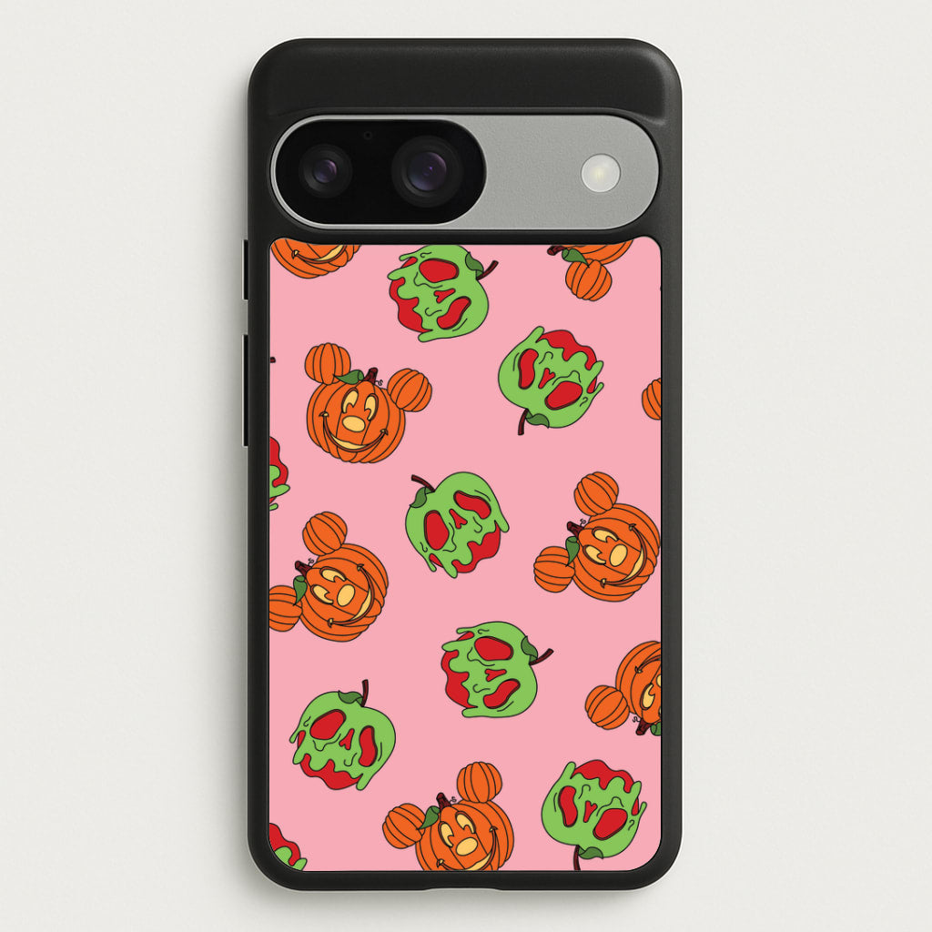 Pumpkin Mouse And Poison Apple Pattern Google Pixel 9 / 9 Pro Case