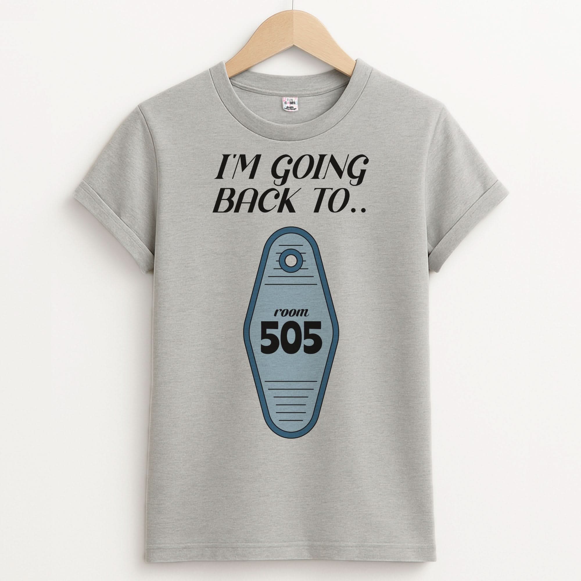 I'm Going Back To 505 Keyring Unisex Grey T-Shirt