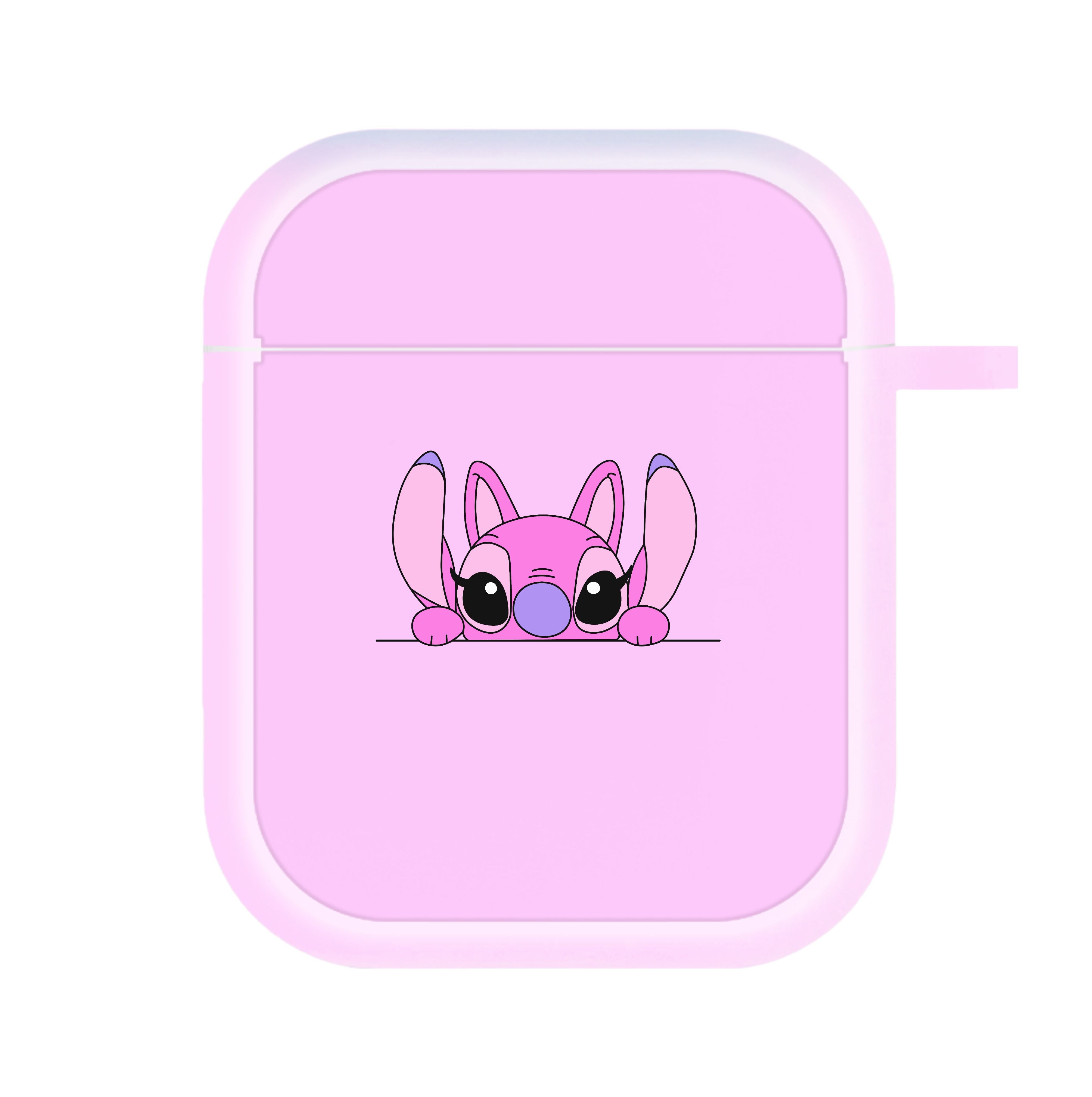 Angel Leaning - Pink Alien AirPods Case