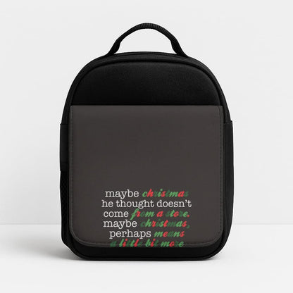 Green Creature Quote Insulated Lunch Bag