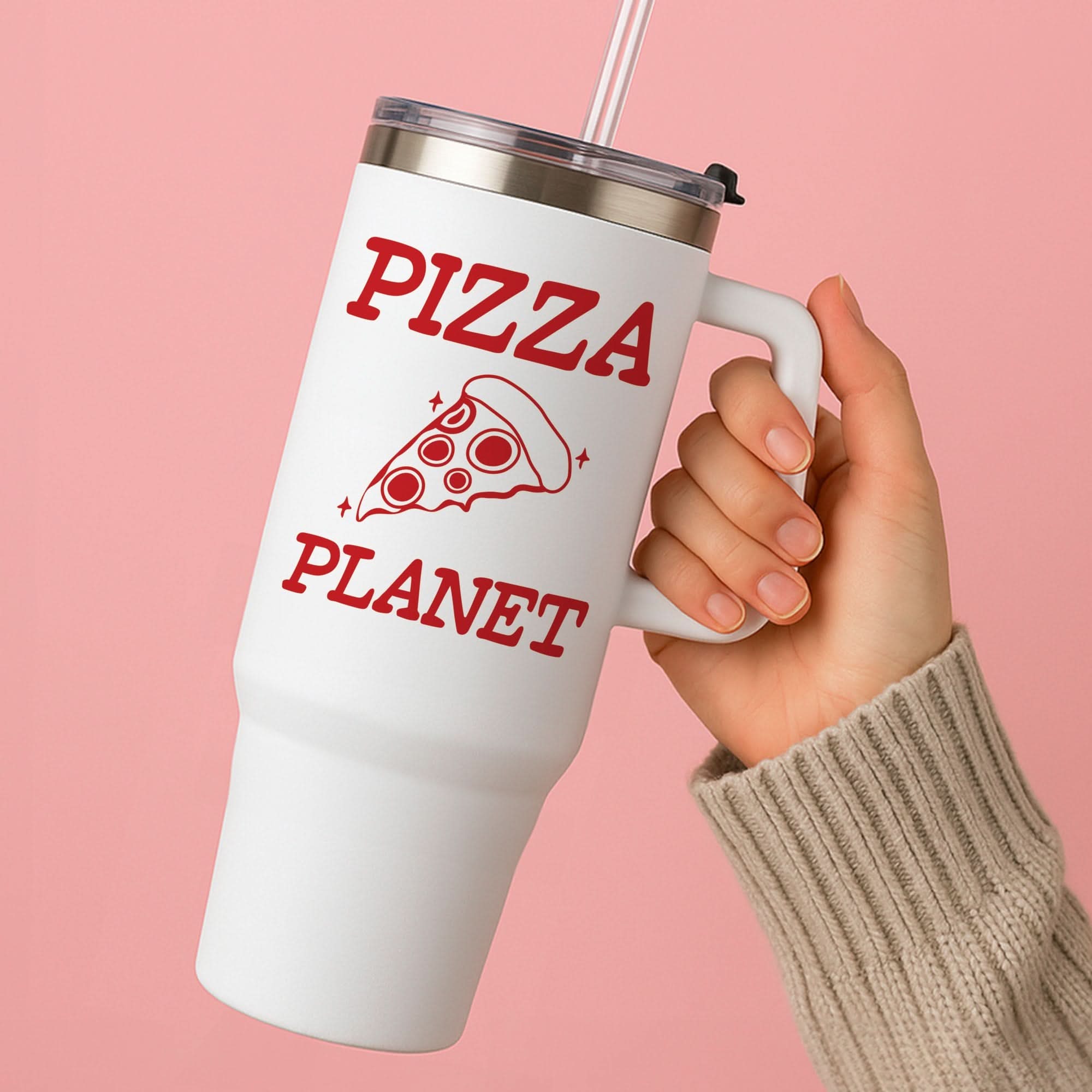 Retro Pizza Planet  Tumbler