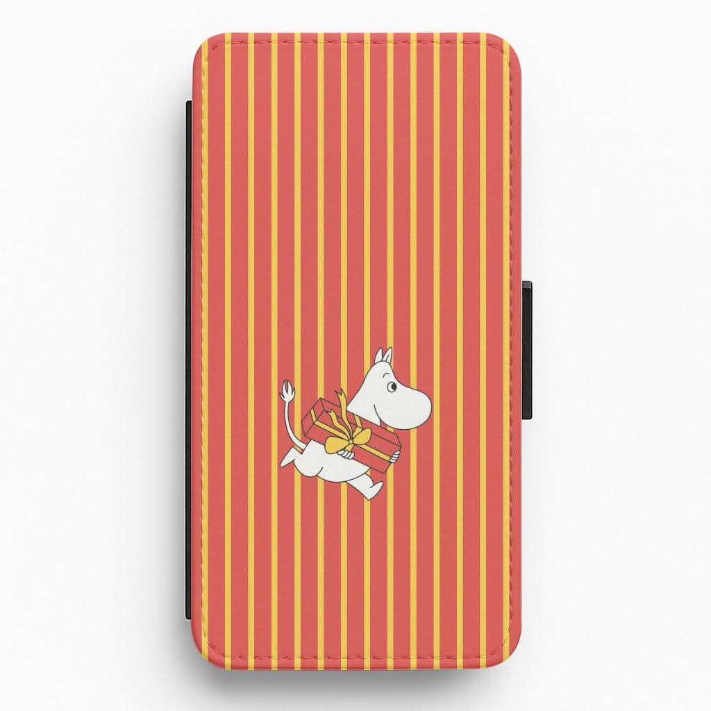 Red Present Moom Flip / Wallet Phone Case