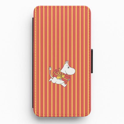 Red Present Moom Flip / Wallet Phone Case