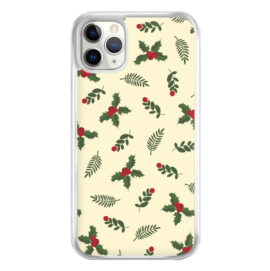 Holly Green Pattern Phone Case