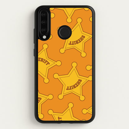 Sheriff Badge Pattern Huawei P30 Lite Case
