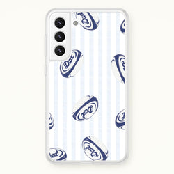 Dad Rugby Ball Pattern Galaxy S22 Plus Case