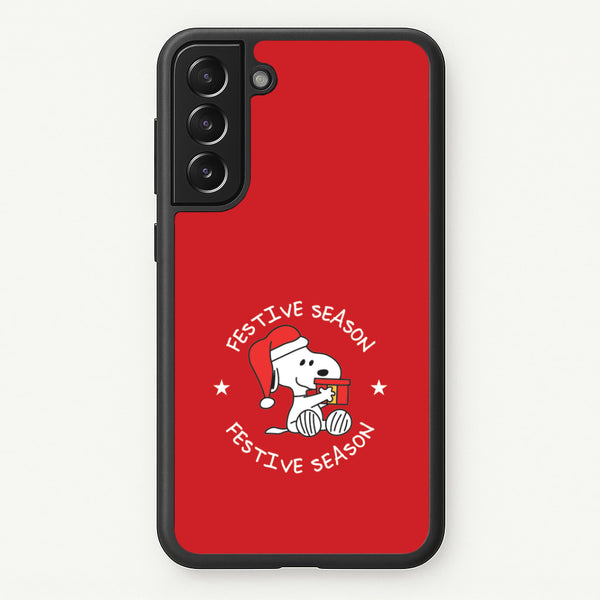 Cartoon Beagle Festive Season Galaxy S21 Case