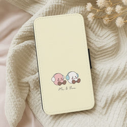 Cute Christmas Marshmellow Plushies Leather Phone Case
