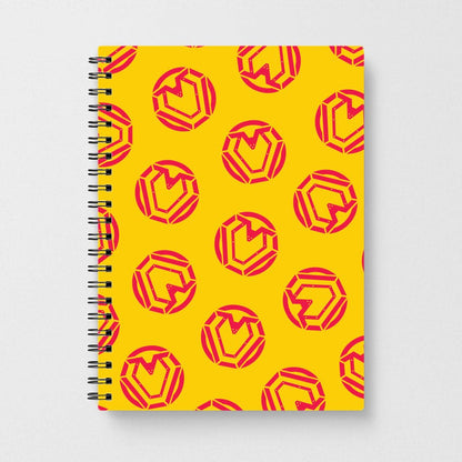 Metal Heart Pattern Notebook