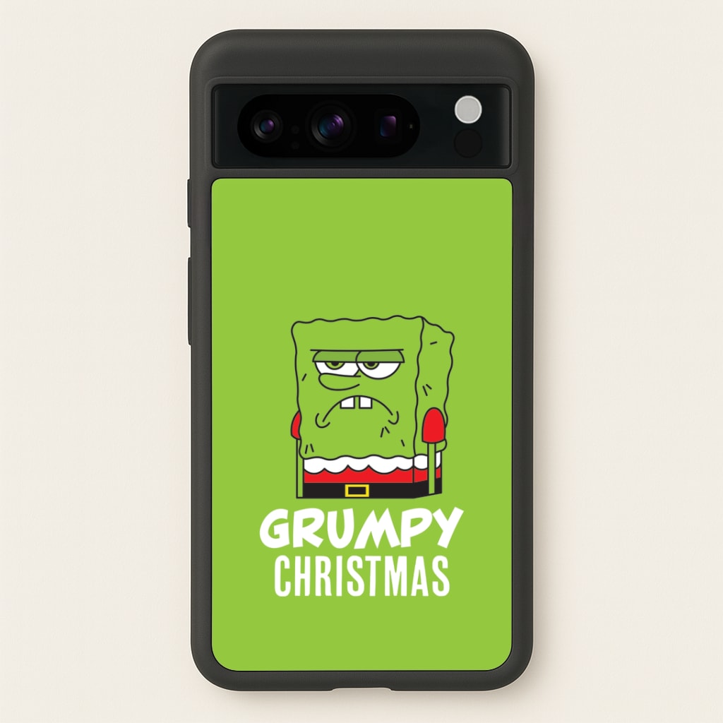 Grumpy Christmas Cartoon Sponge Google Pixel 8 Pro Case