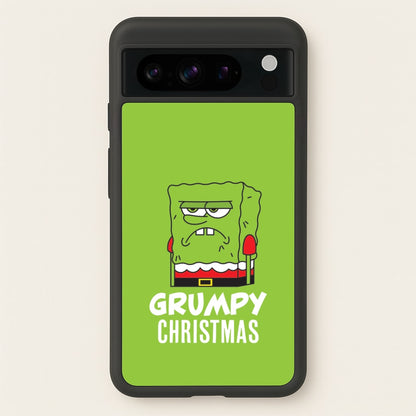 Grumpy Christmas Cartoon Sponge Google Pixel 8 Pro Case