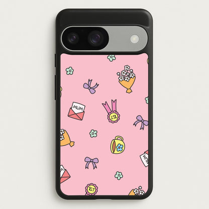 Mum Doodles Pattern Google Pixel 9 / 9 Pro Case