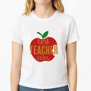 Apple Best Teacher Ever T-Shirt 3