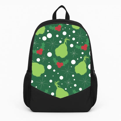 Green Creature Christmas Pattern Backpack