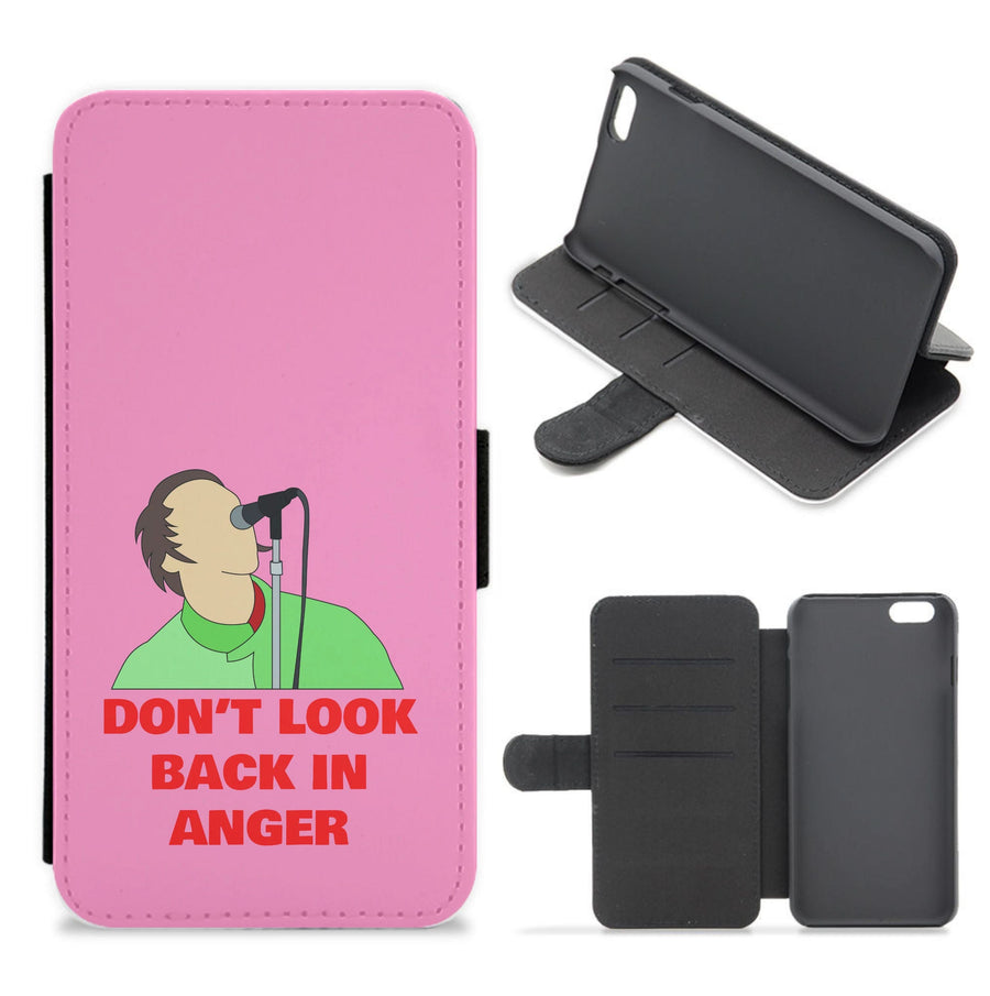 Don't Look Back In Anger Flip / Wallet Phone Case