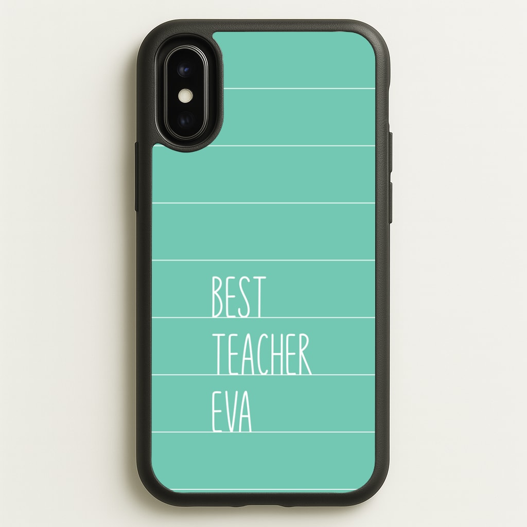 Best Teacher Eva iPhone X / XS Case