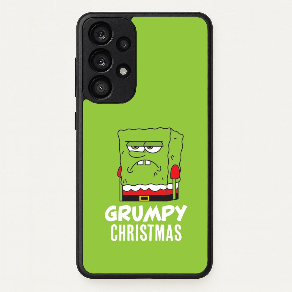 Grumpy Christmas Cartoon Sponge Galaxy A33 Case