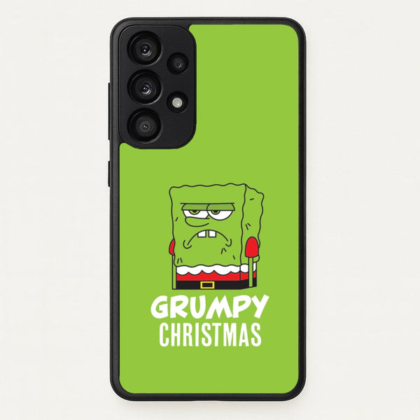 Grumpy Christmas Cartoon Sponge Galaxy A53 Case