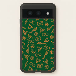 Christmas Wizard Icons Pattern Google Pixel 8a Case