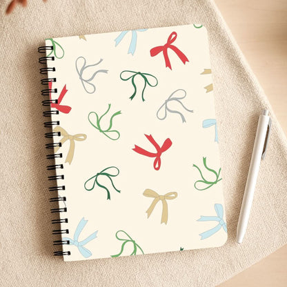 Coquette Christmas Bows Pattern Notepad
