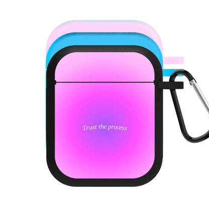 Trust The Process Pink Gradient AirPods Case