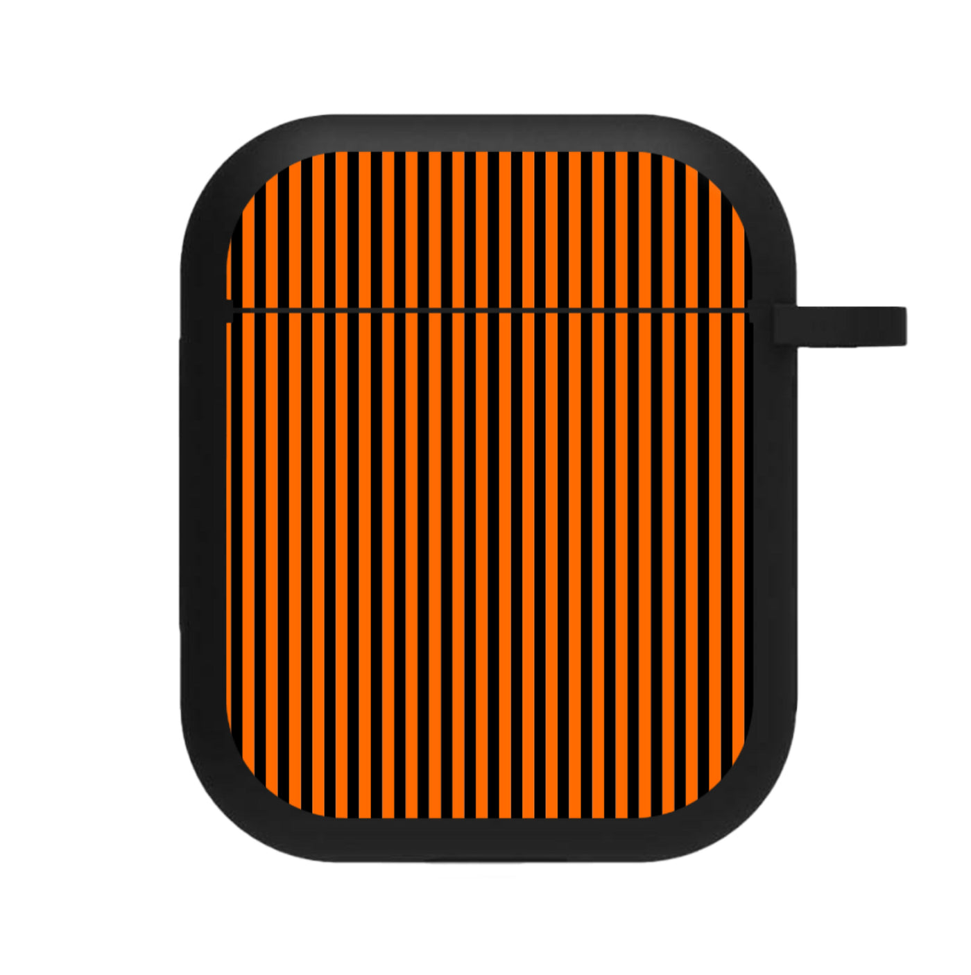 Orange & Black Stripe AirPods Case