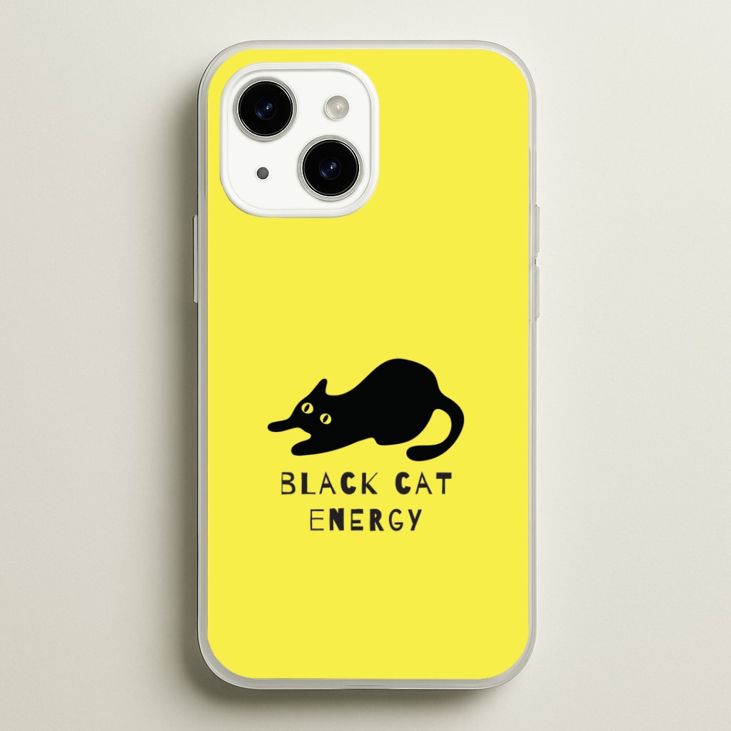 Black Cat Energy iPhone 15 Plus Case
