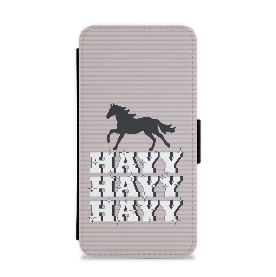 Hayy Hayy Hayy - Horses Flip / Wallet Phone Case