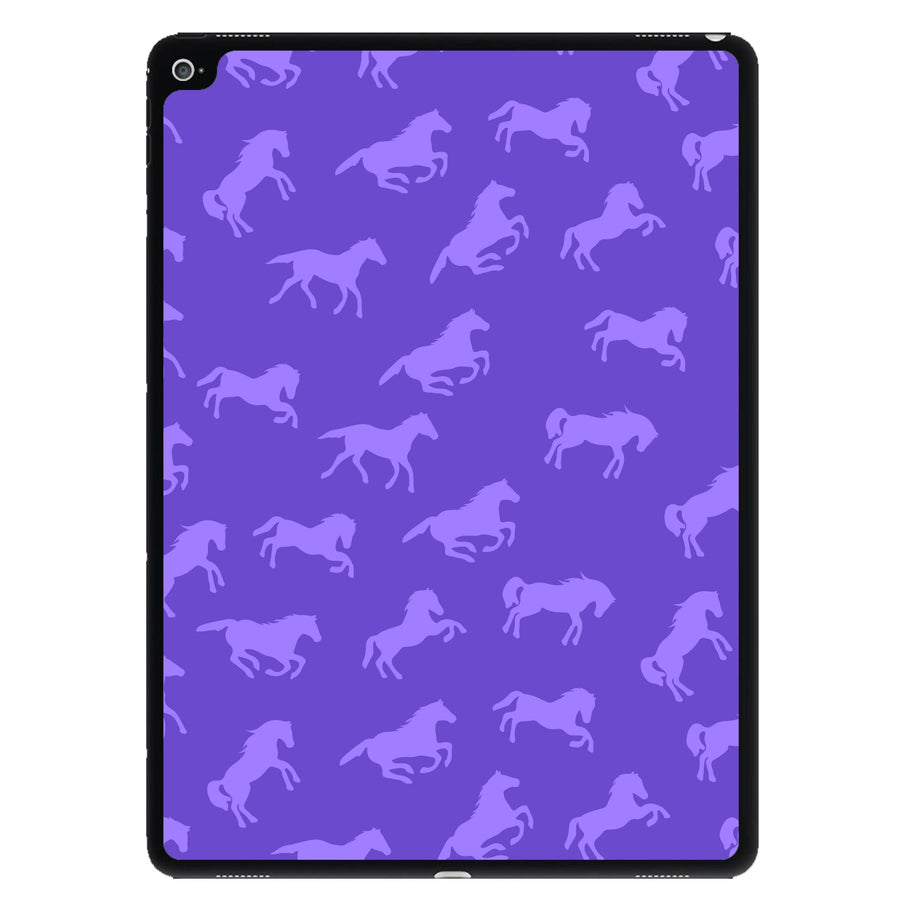 Purple Horse Pattern - Horses iPad Case