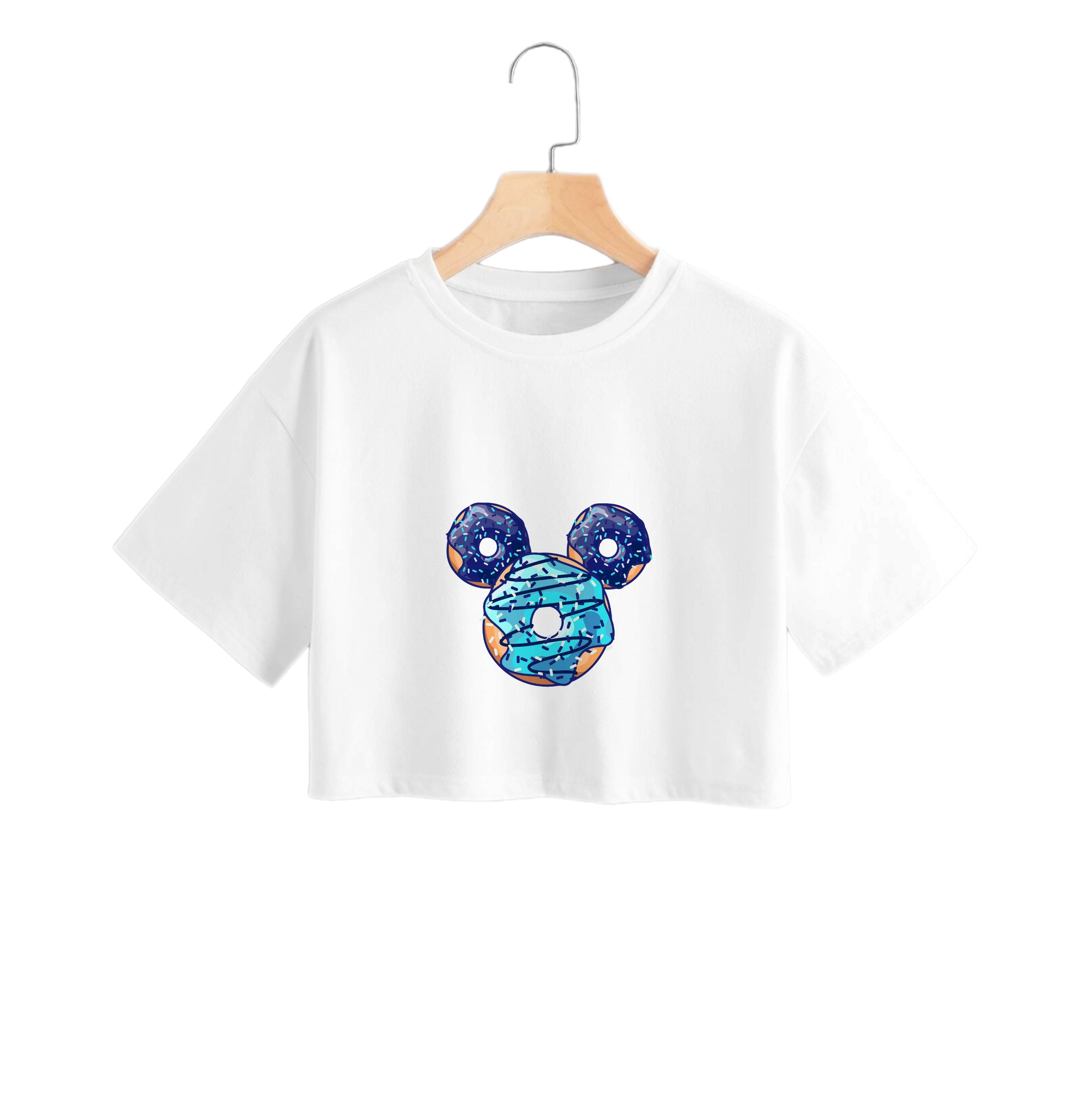 Fairytale Mouse Doughnuts Crop Top