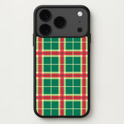 Red And Green Tartan II Christmas Pattern iPhone 17 Pro Max Case