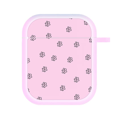 Detail Flower Pattern - Pink AirPods Case