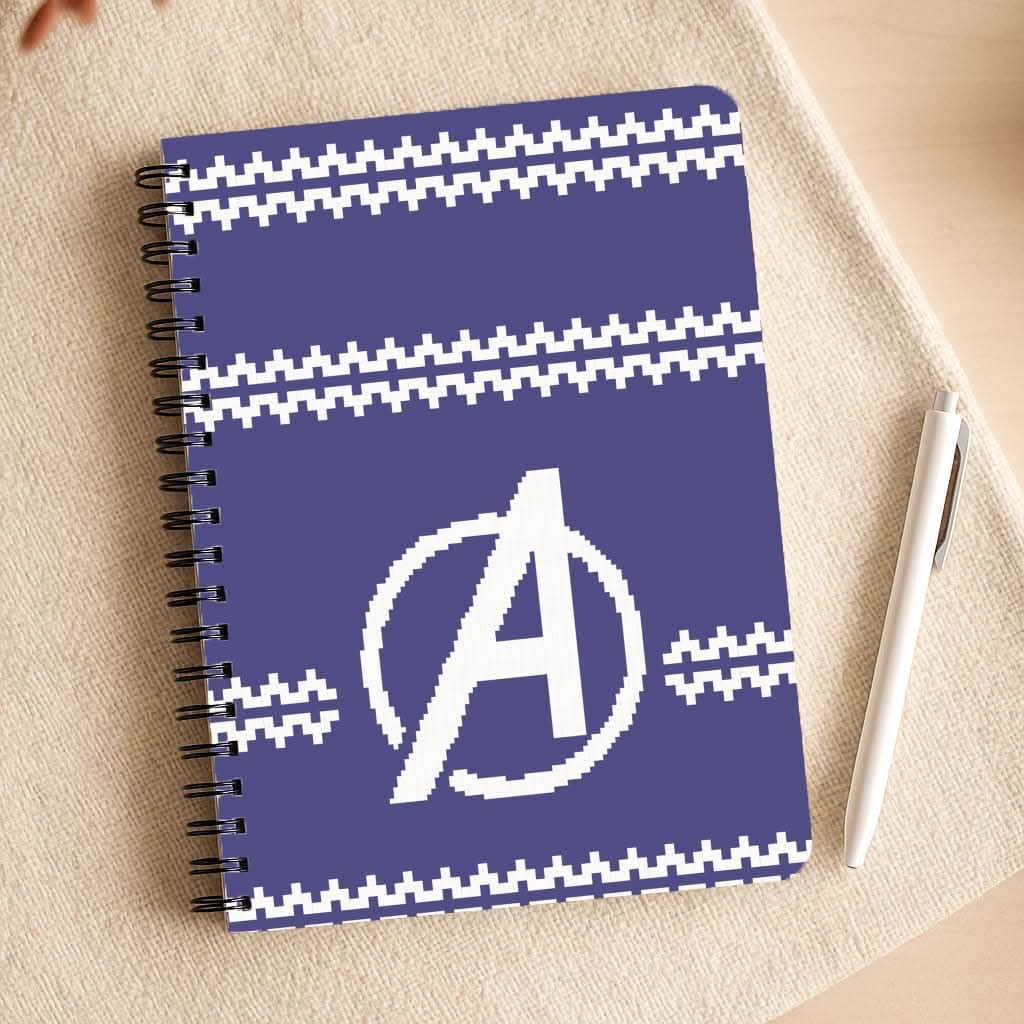 Superhero Team Blue Christmas Jumper  Notepad