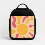 Yellow And Pink Abstract Sun Insulated Lunch Bag
