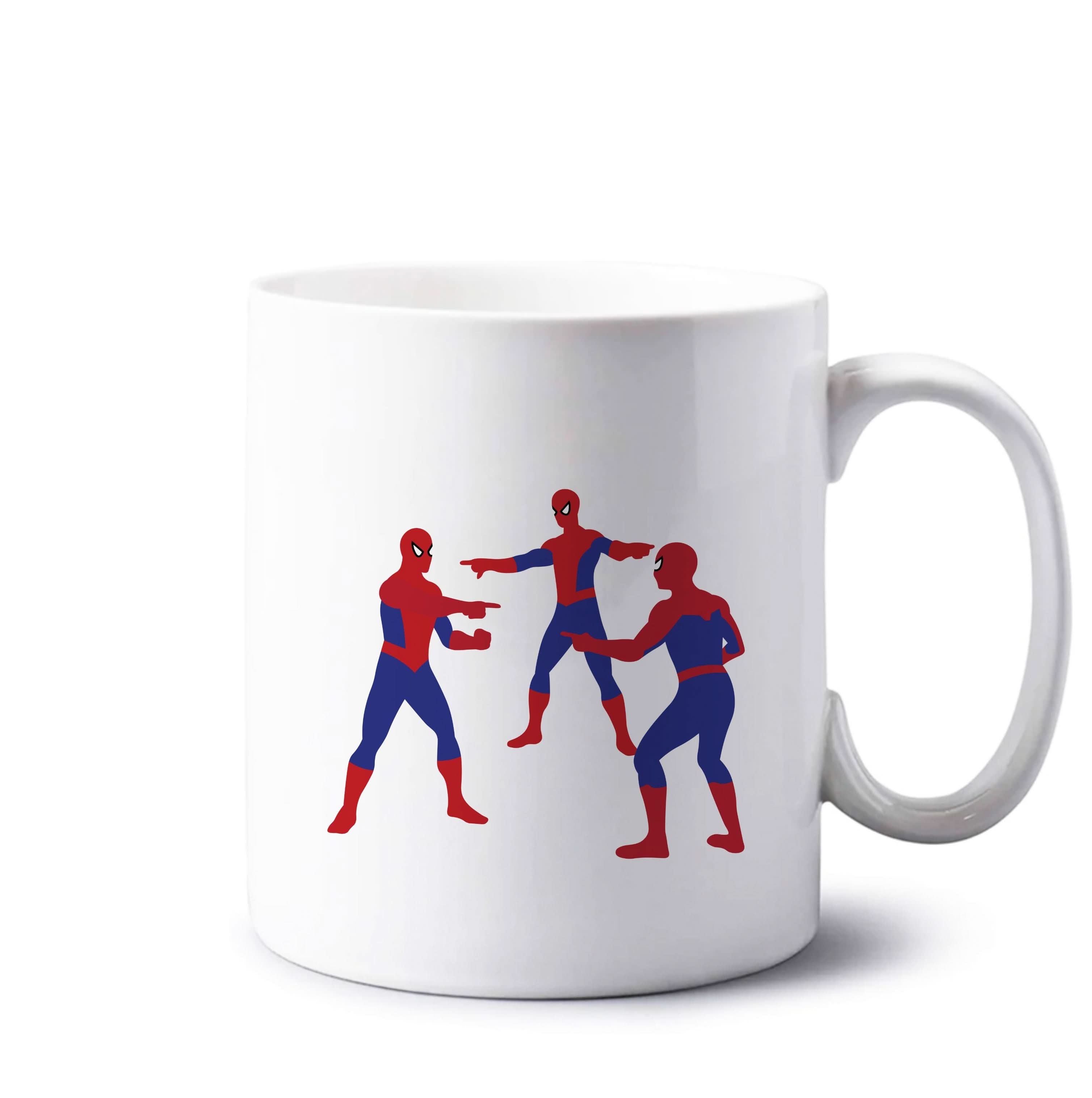 Spider Hero Pointing Meme Mug