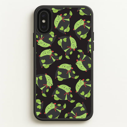 Vampire Frog Pattern  - Halloween iPhone XS Max Case