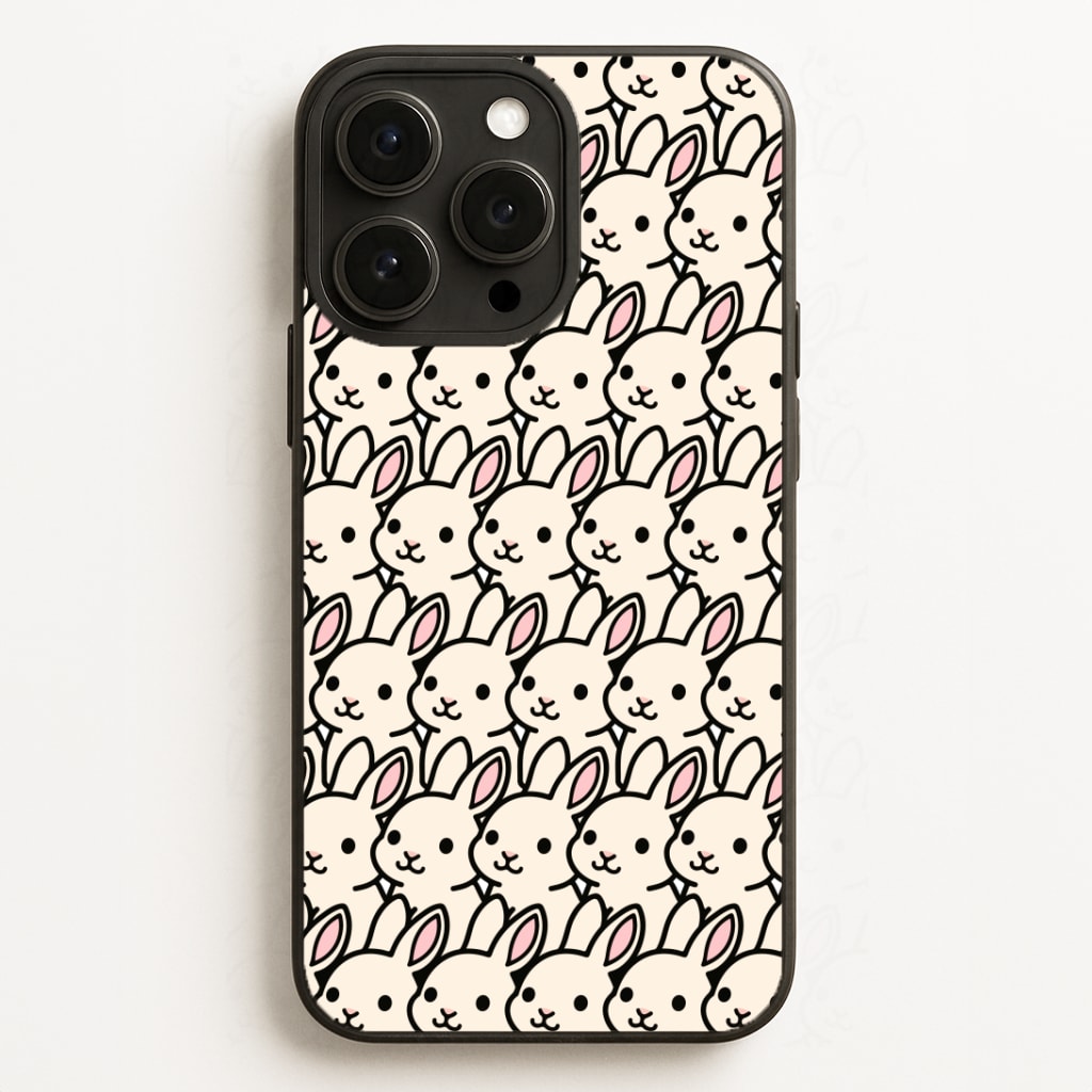 Bunny Rabbit Pattern Phone Case for iPhone, Samsung Galaxy and Google Pixel